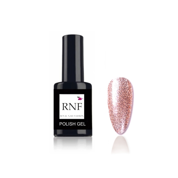 209 Polish Glitter Star Rose Gold 15 ml.